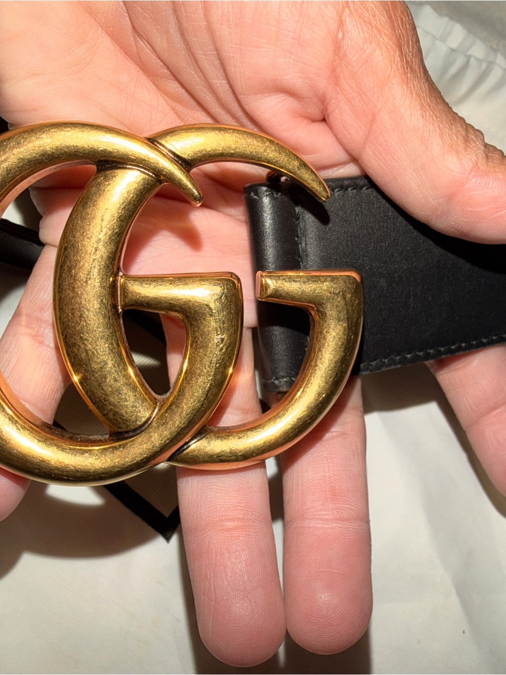 Authentic GG Marmont wide belt